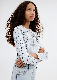 Denim cotton dungarees