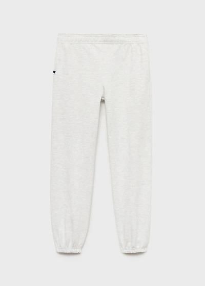 Cotton joggers with elastic waist