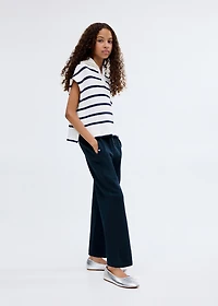 Cotton joggers with elastic waist