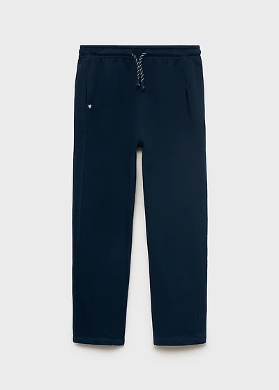 Cotton joggers with elastic waist