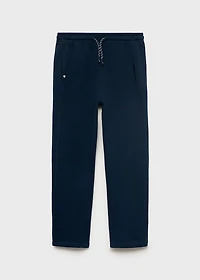 Cotton joggers with elastic waist