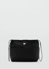 Nylon toiletry bag with pockets