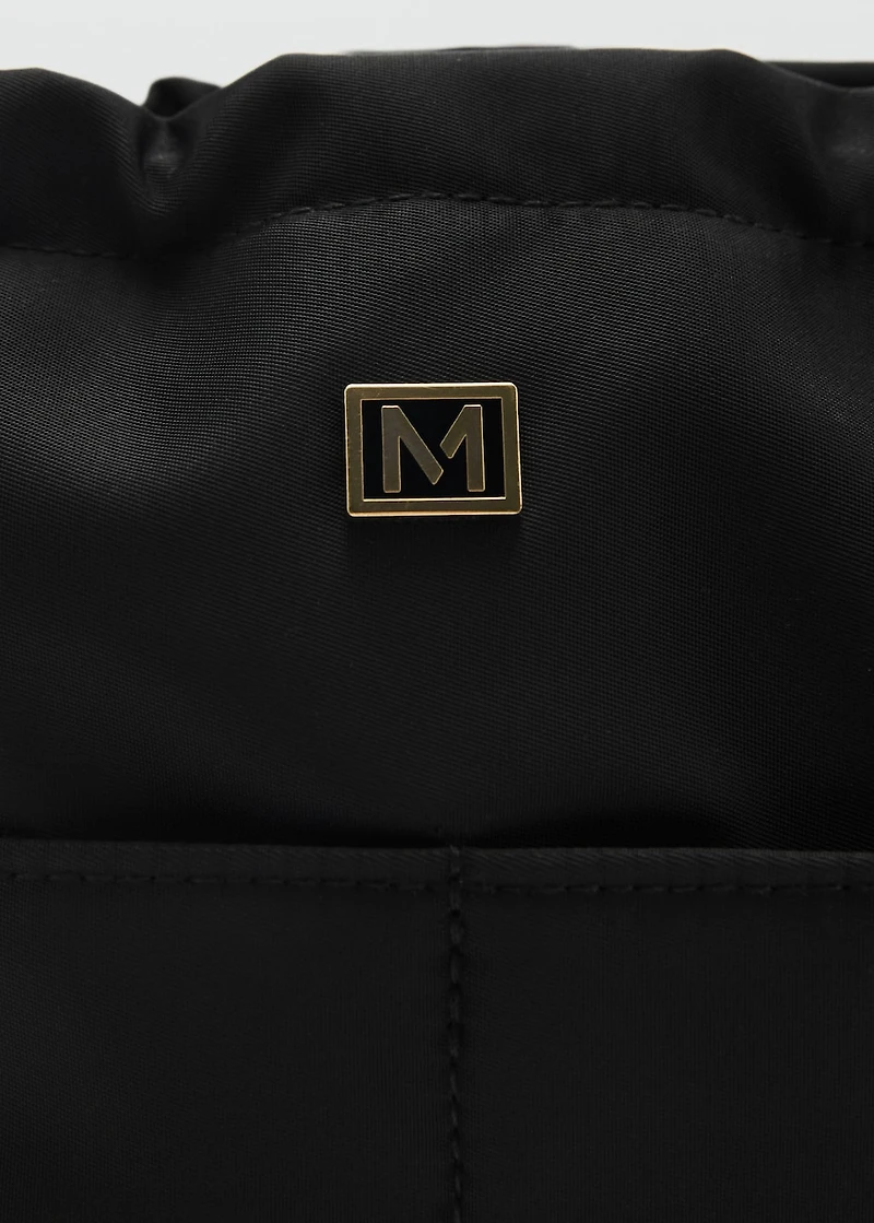 Nylon toiletry bag with pockets