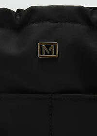 Nylon toiletry bag with pockets