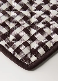 Gingham check cotton pot holder