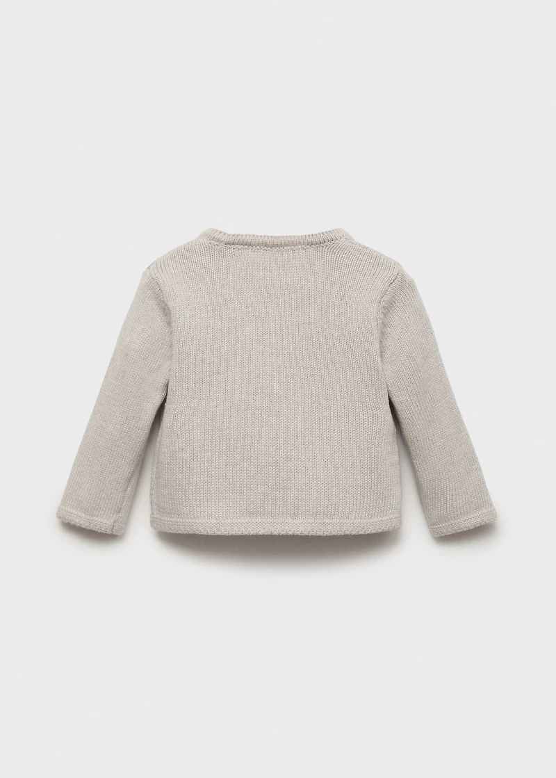 Knitted cotton sweater