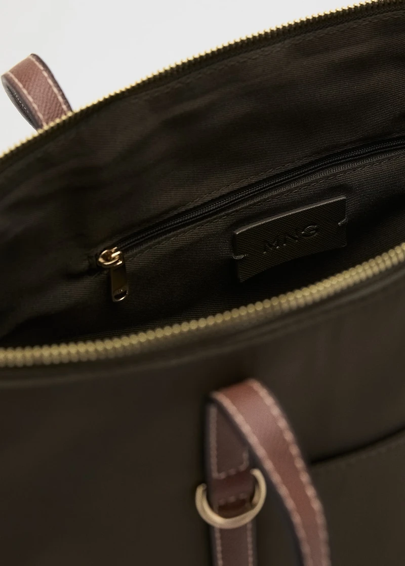 Shopper bag with double handle