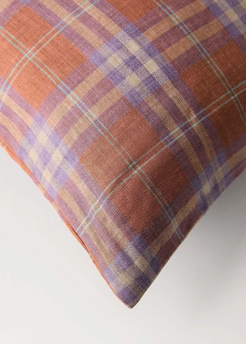 Multi-colored checked children's cushion cover 40x40 cm