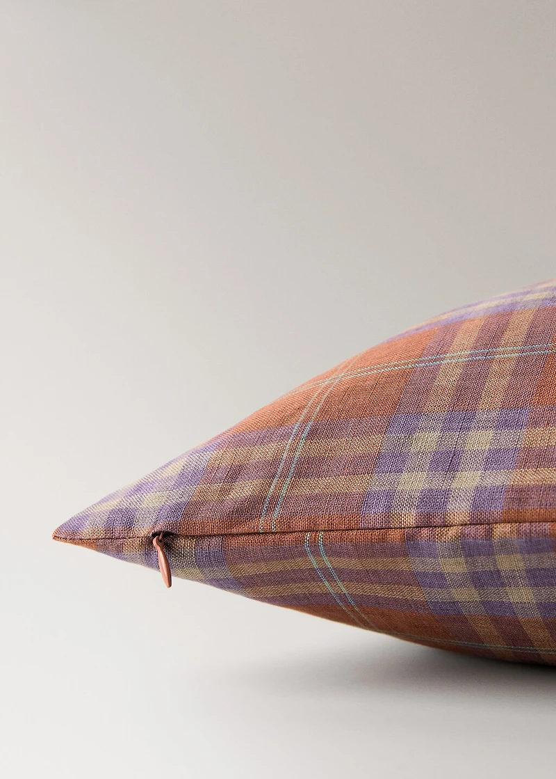 Multi-colored checked children's cushion cover 40x40 cm