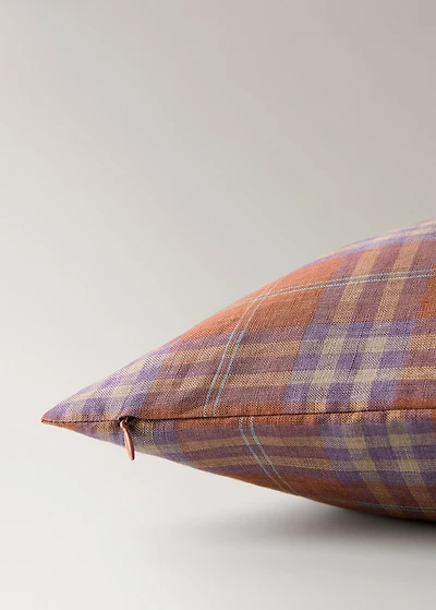 Multi-colored checked children's cushion cover 40x40 cm