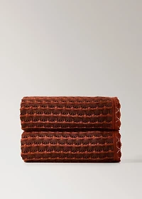 100% cotton striped openwork children's blanket