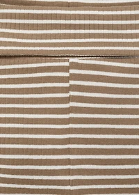 Stripped cotton leggings