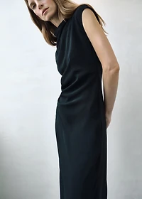 Ruched midi dress