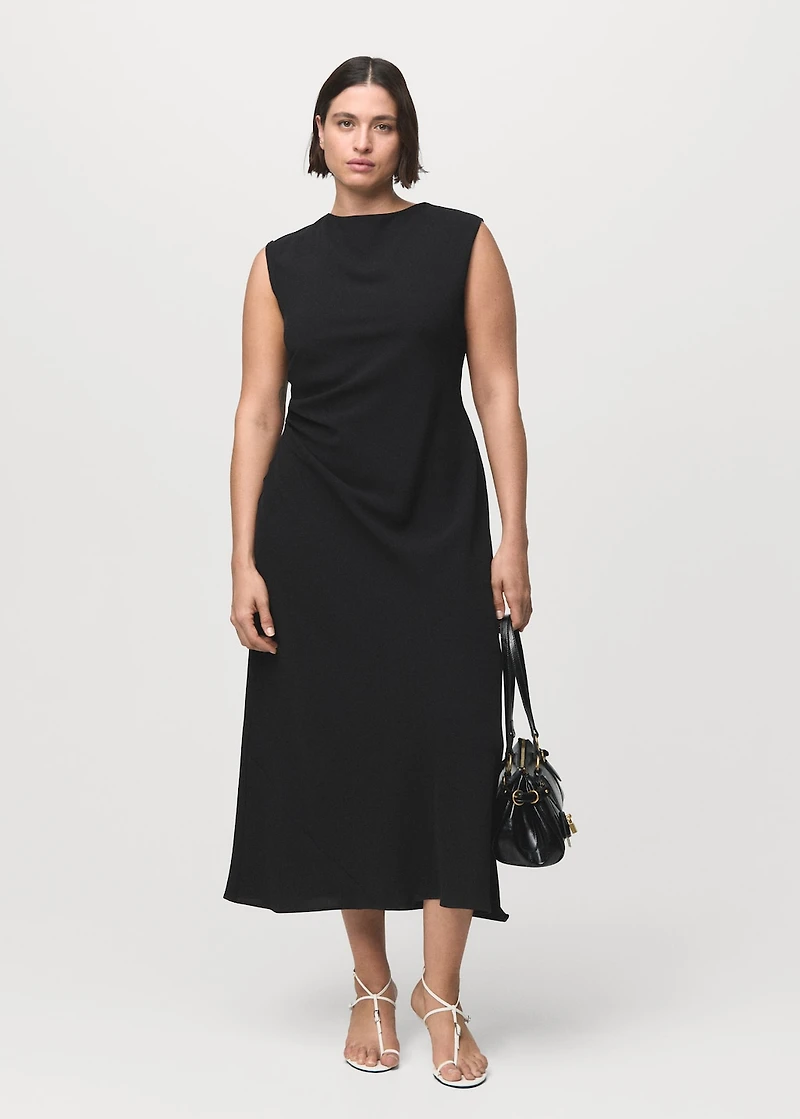 Ruched midi dress