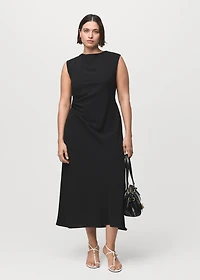 Ruched midi dress
