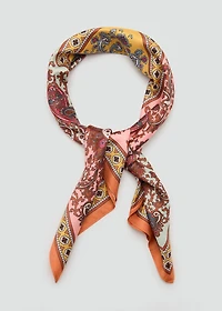 Paisley satin scarf