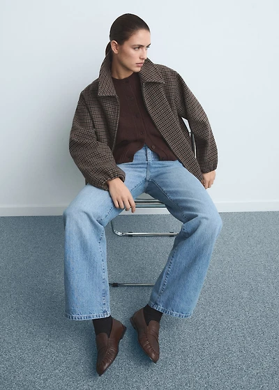 High waist straight jeans