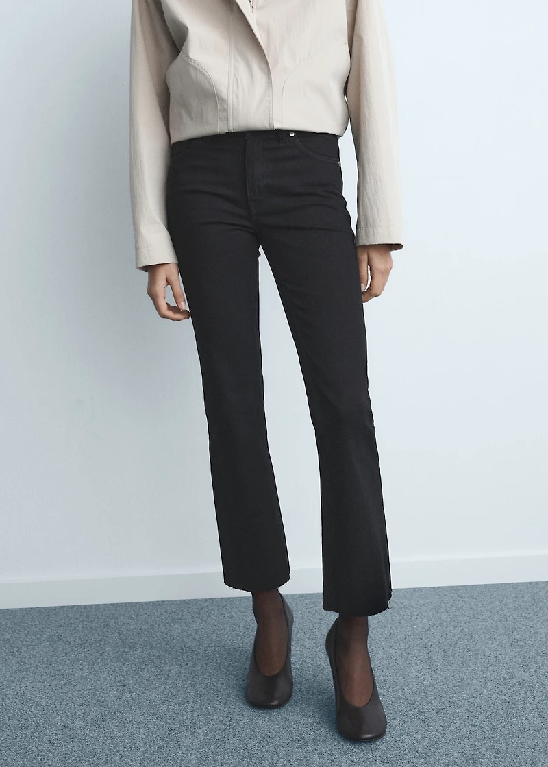 Sienna flared cropped jeans