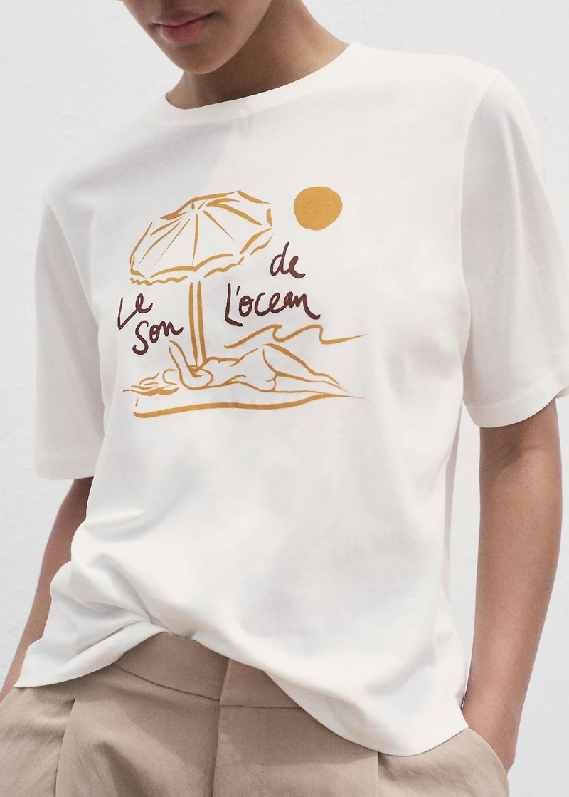 Short-sleeved printed t-shirt