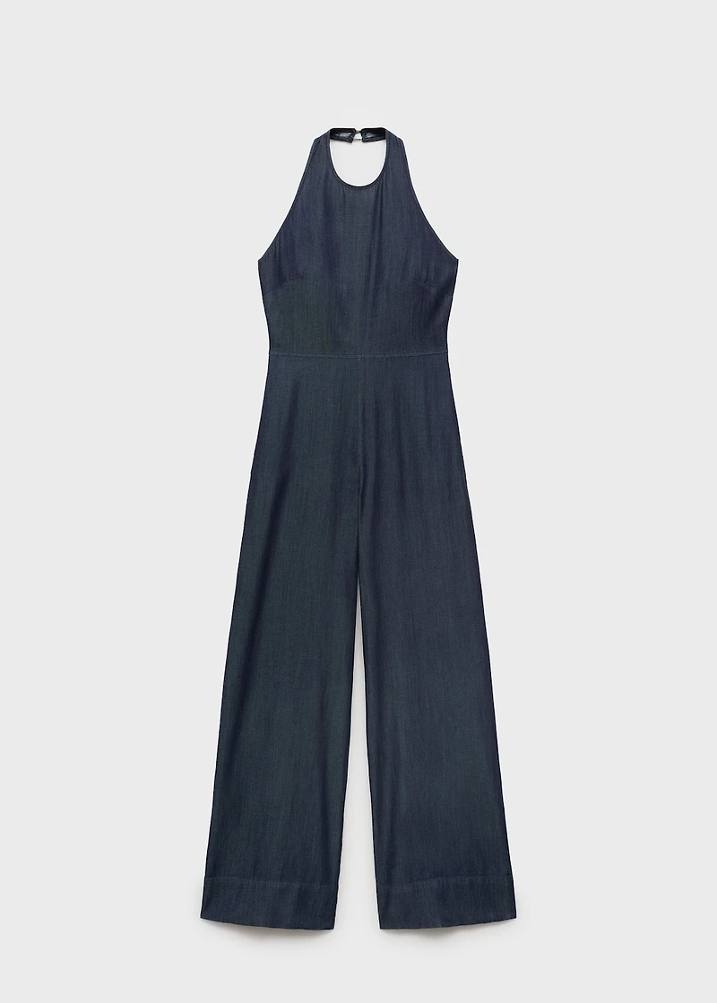 Lyocell denim jumpsuit