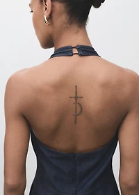 Lyocell denim jumpsuit