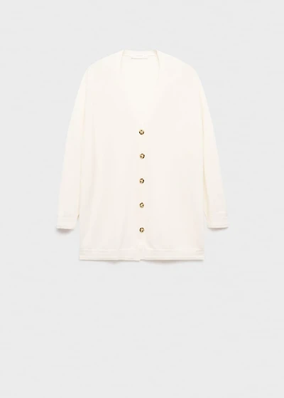 Buttoned wool cardigan