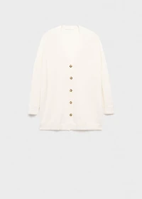 Buttoned wool cardigan