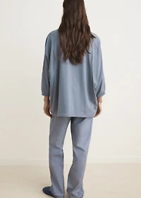 Pajama t-shirt with puffed sleeves