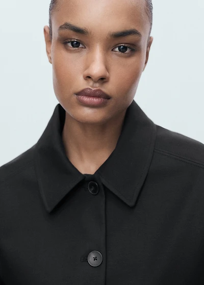 Cropped jacket with pockets