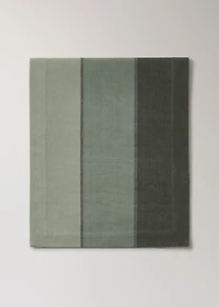 Cotton striped table runner various colors