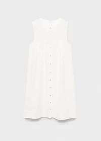 Cotton nightgown with lace detail