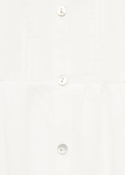 Cotton nightgown with lace detail