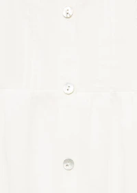 Cotton nightgown with lace detail