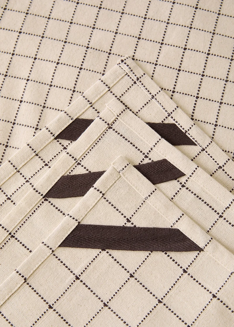 Check cotton kitchen towels