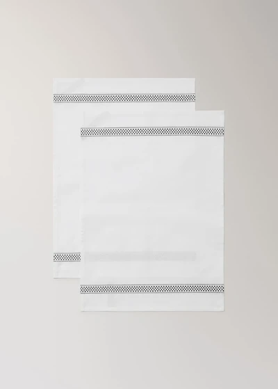 Cotton kitchen towels with details