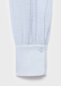 Textured blouse with foulard