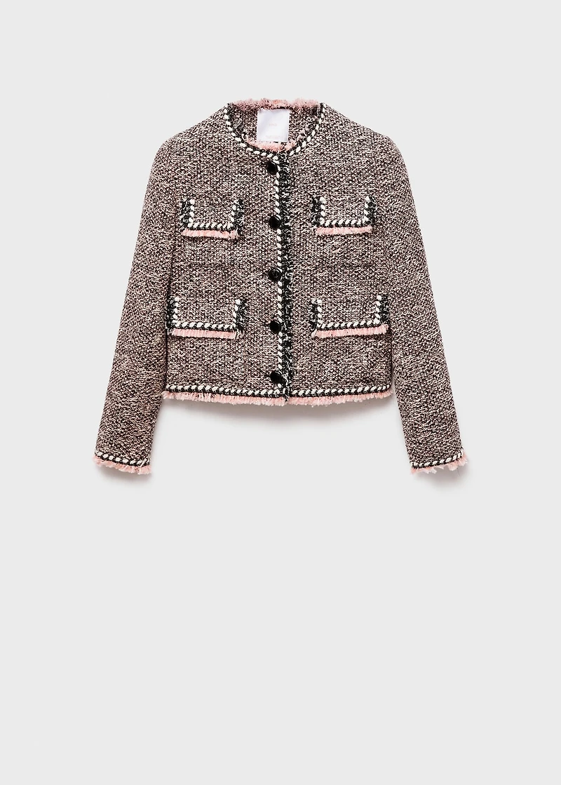 Pocket tweed jacket