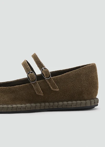 Suede ballet flats