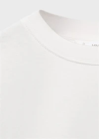Embossed cotton t-shirt
