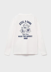 Embossed cotton t-shirt