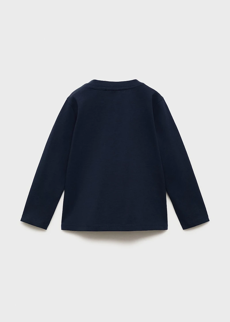 Long sleeve cotton t-shirt