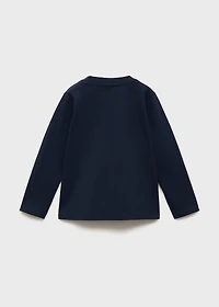 Long sleeve cotton t-shirt