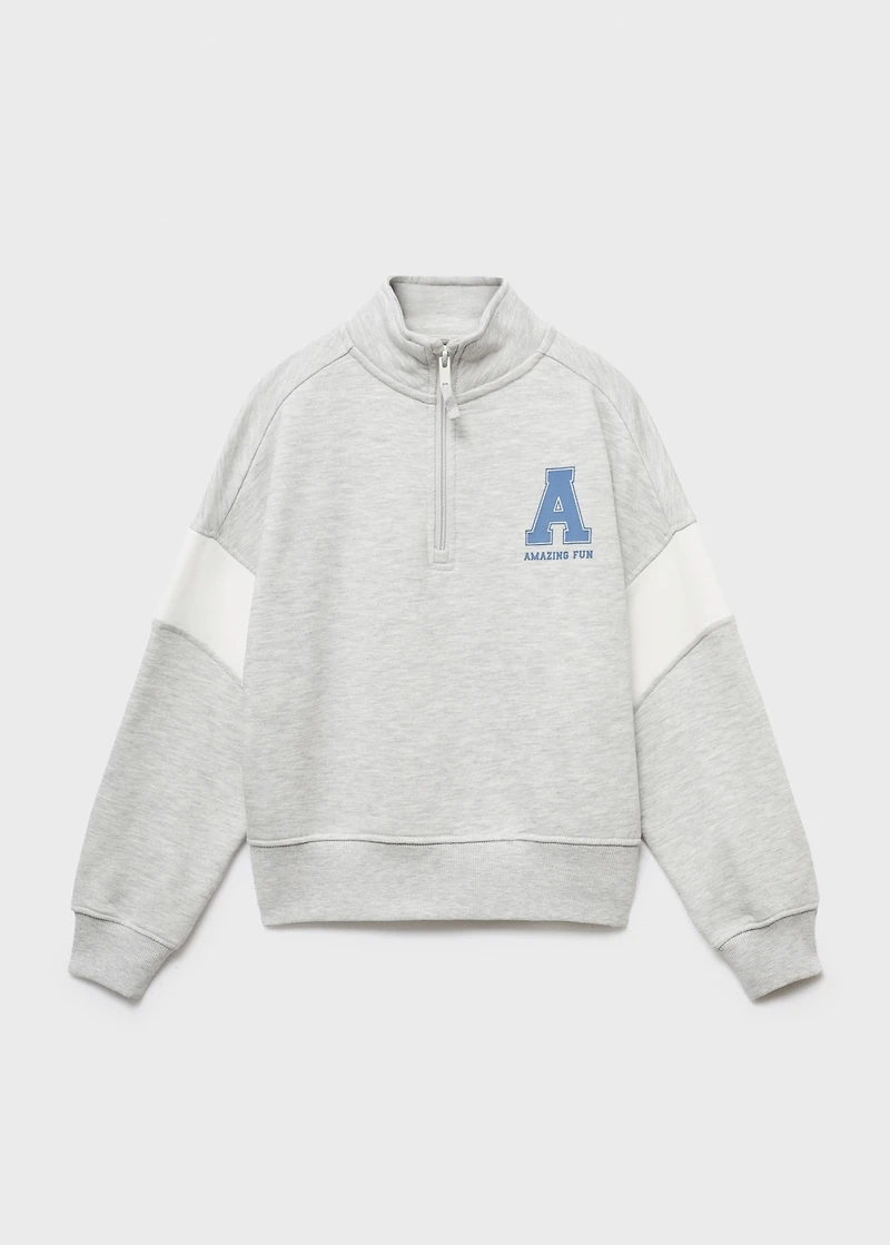 Perkins-neck sweatshirt