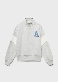 Perkins-neck sweatshirt