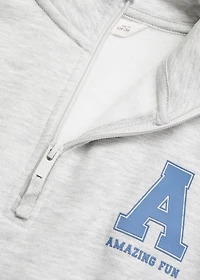 Perkins-neck sweatshirt