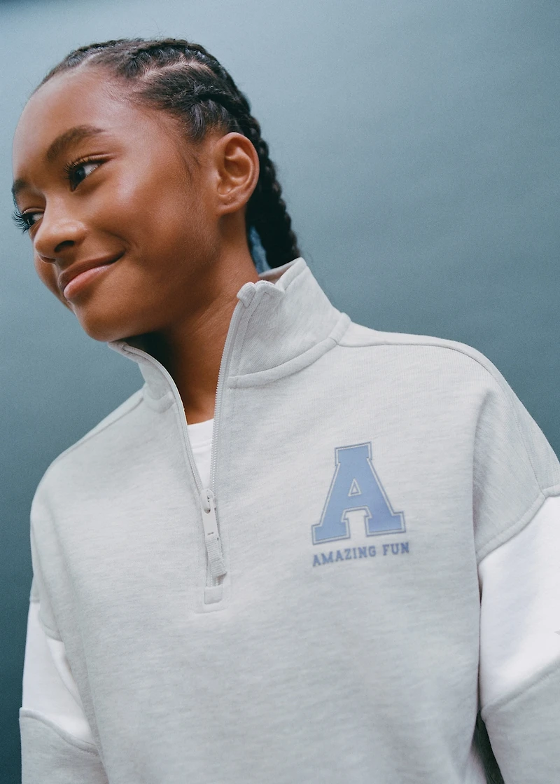 Perkins-neck sweatshirt