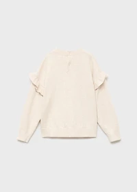 Ruffle knitted sweater