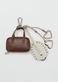 Bag with multi-charm keyring