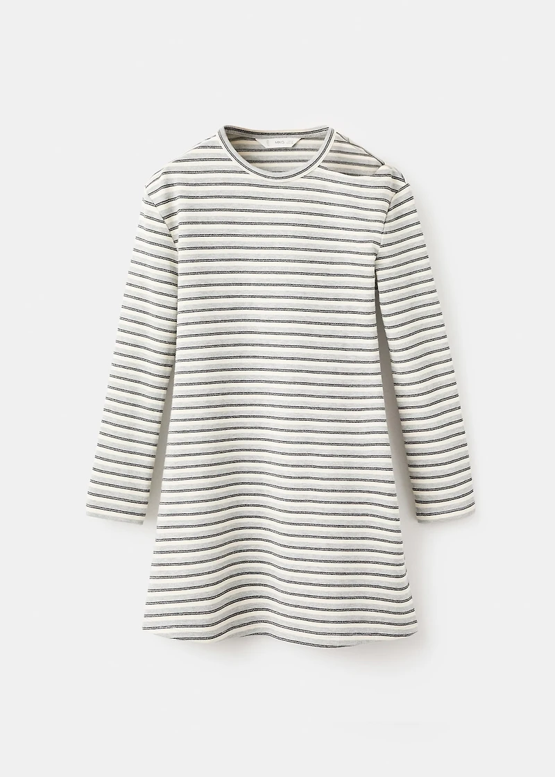 Lurex dress with cut-out