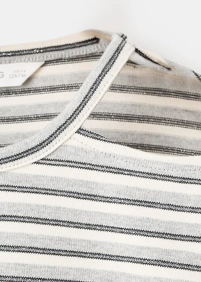 Lurex dress with cut-out